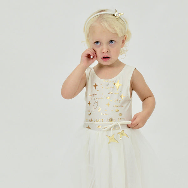 23 Amulet Dress - Gold Foil