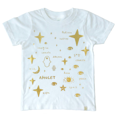 Crew Tee - Team Amulet in Gold Foil