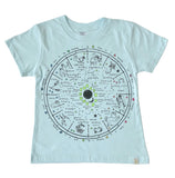 Crew Tee - The Wheel of Life in Blue