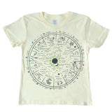 Crew Tee - The Wheel of Life in Yellow