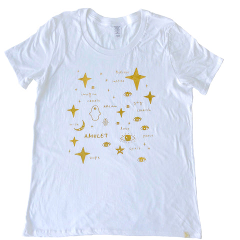 Crew Tee Women - Team Amulet in Gold Foil