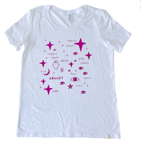 Crew Tee Women - Team Amulet in Pink Foil