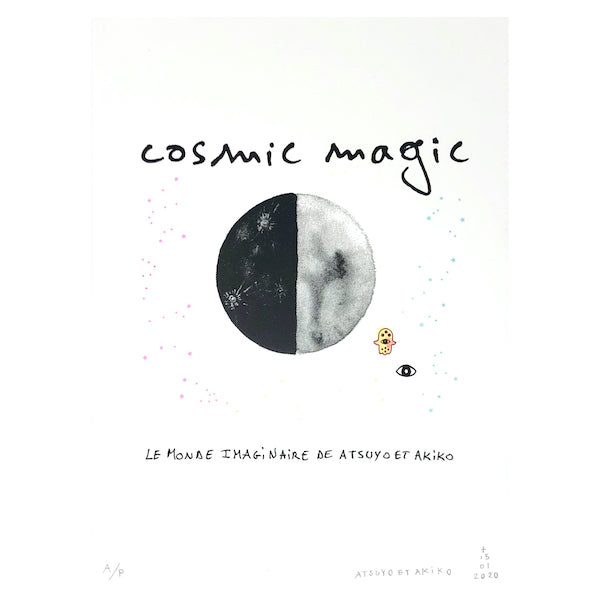 Cosmic Magic Wall Art with ( hand-colored )