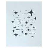 Wall Art - Team Amulet in Black Ink