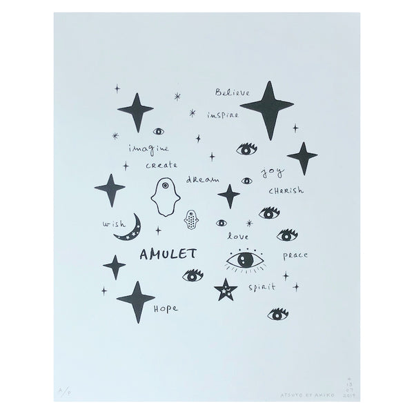 Wall Art - Team Amulet in Black Ink