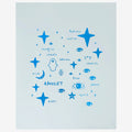 Wall Art - Team Amulet in Blue Foil