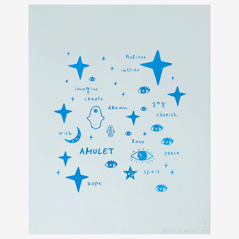 Wall Art - Team Amulet in Blue Foil