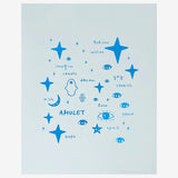 Wall Art - Team Amulet in Blue Foil