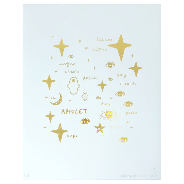 Wall Art - Team Amulet in Gold Foil