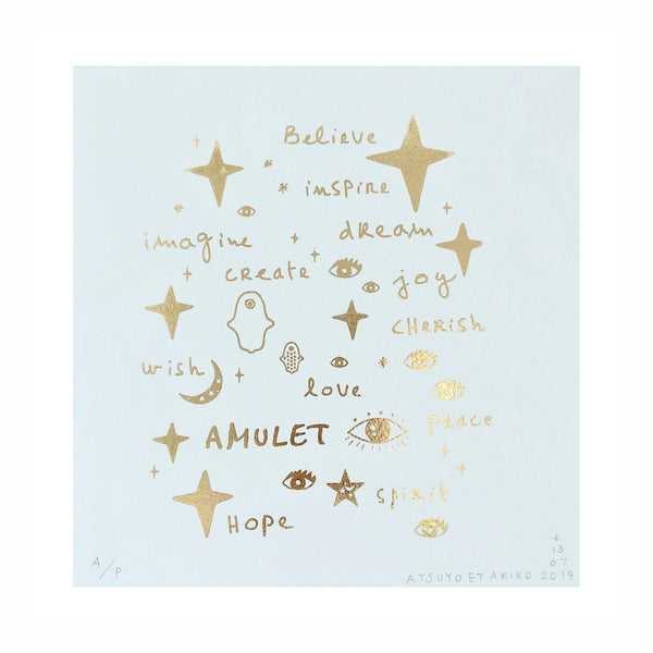 Wall Art - Team Amulet in Gold Foil