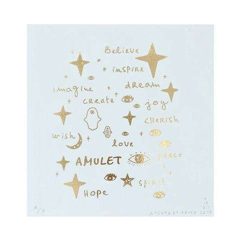 Wall Art - Team Amulet in Gold Foil