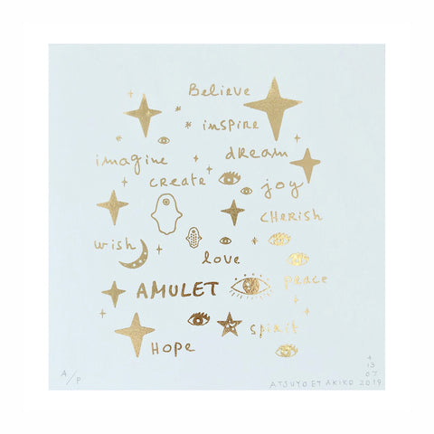 Wall Art - Team Amulet in Gold Foil