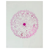 Wall Art - The Wheel of Life in Pink Foil