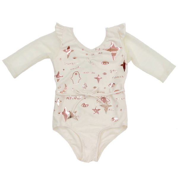 23 Amulet Leotard - Rose Gold Foil