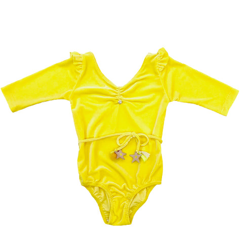 Cosmic Star Leotard in Yellow