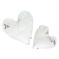 Heart Je t'aime Pillow in Silver
