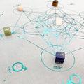 Metatron's Cube - Energy Kit - Blue with Blue foil print