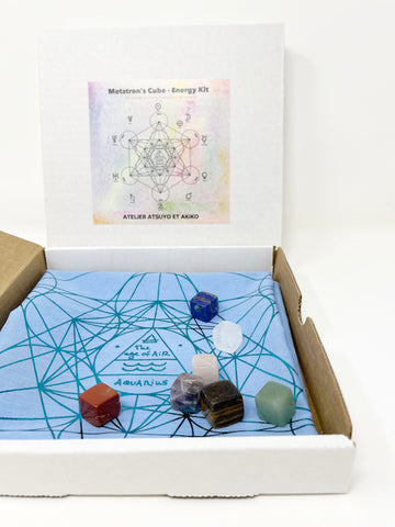 Metatron's Cube - Energy Kit - Blue with Blue foil print