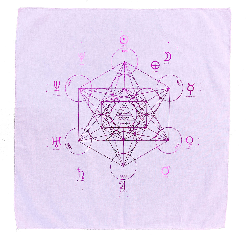 Metatron's Cube - Energy Kit - Pink with Pink foil print