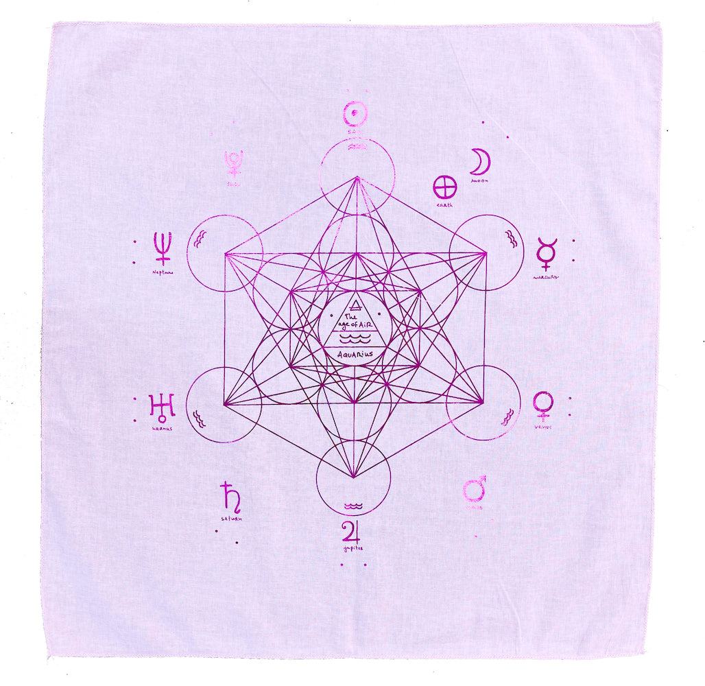 Metatron's Cube - Energy Kit - Pink with Pink foil print