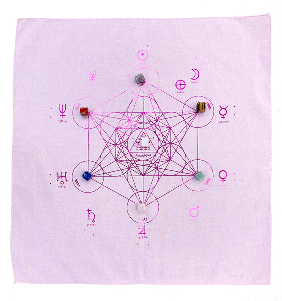 Metatron's Cube - Energy Kit - Pink with Pink foil print
