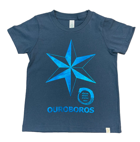 Ouroboros Star Crew Tee in Blue Foil