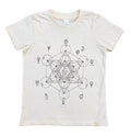 Metatron's Cube Crew Tee in Natural