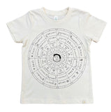 The Wheel of Astrology Crew Tee in Natural