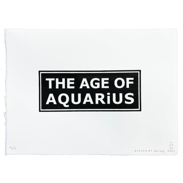 The Age of Aquarius Wall Art in Black