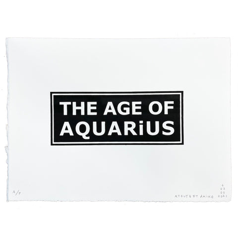 The Age of Aquarius Wall Art in Black