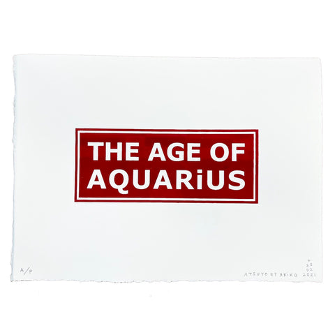 The Age of Aquarius Wall Art in Red