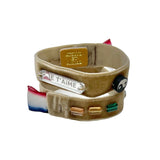 Je t'aime Rainbow Bracelet in Brown