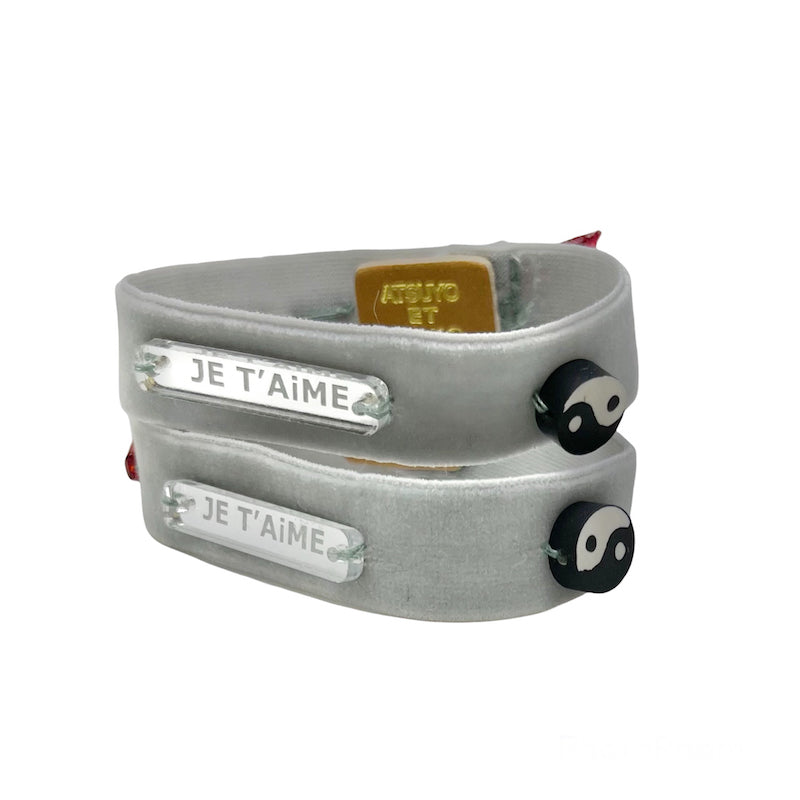 Je t'aime Rainbow Bracelet in Blue