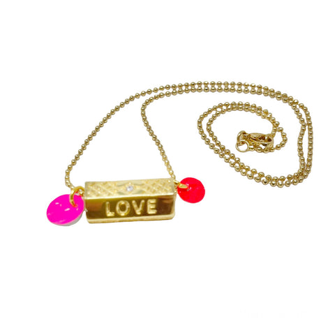 LOVE Necklace with Ball chain
