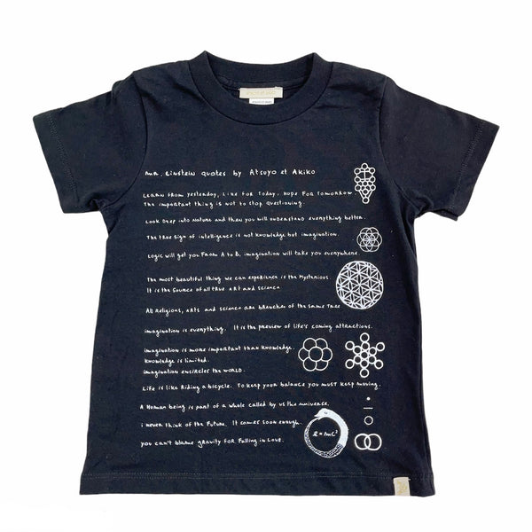 Mr. Einstein Quotes Crew Tee in Black