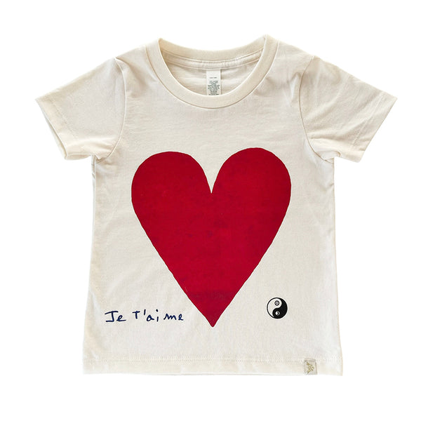 Je t'aime Heart Crew Tee
