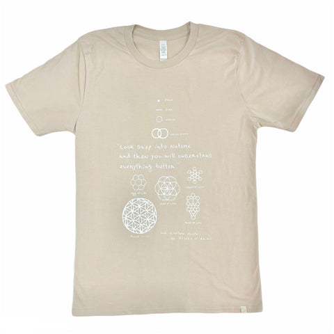 Nature of Life Adult Crew Tee in Beige