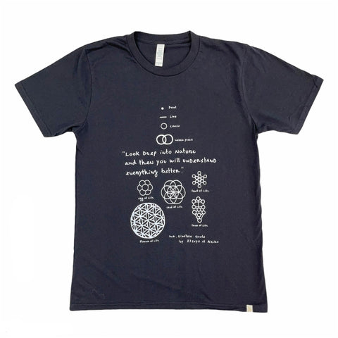 Nature of Life Adult Crew Tee in Black