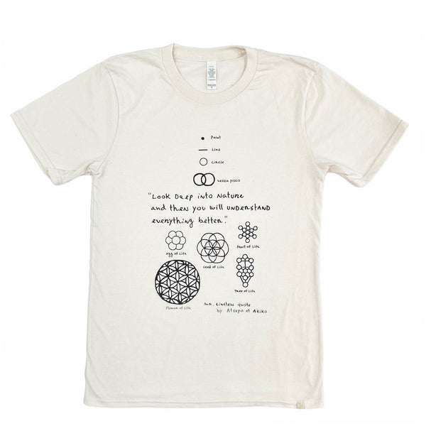 Nature of Life Adult Crew Tee in Natural