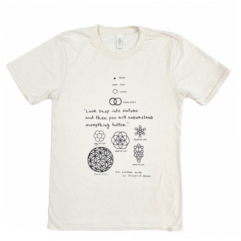 Nature of Life Adult Crew Tee in Natural