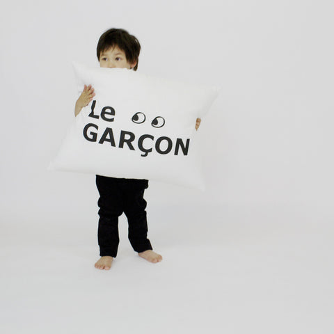 Le Garçon Grand Cushion in Milky White (Cover Only)