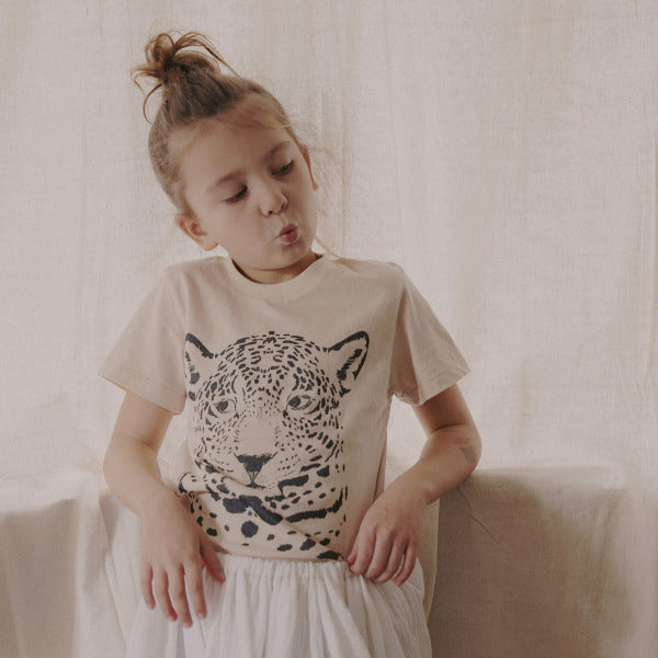 Cosmic Leo Crew Tee in Natural
