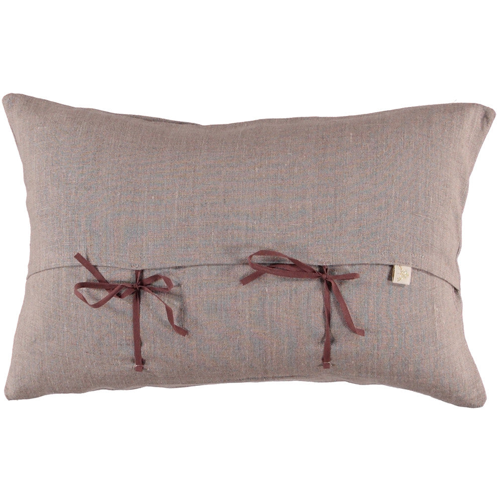CUSHiON - LETTER - JE T'AiME SiLVER WHiTE ON COCONUT