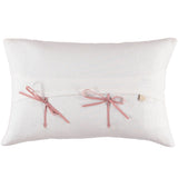 CUSHiON - LETTER - BONNE NUiT GRAY ON MiLKY WHiTE