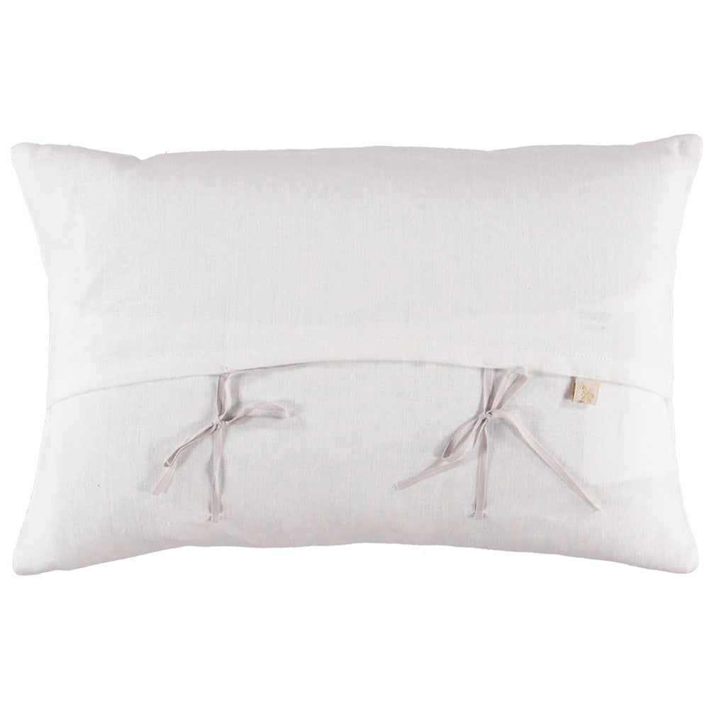 CUSHiON - LETTER - LOVE PiNK ON MiLKY WHiTE