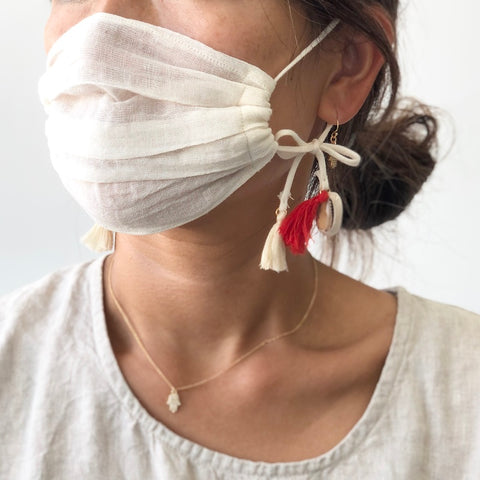 Cotton Gauze Face Mask - Terre - Adult size