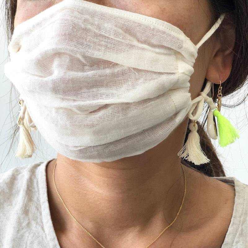 Cotton Gauze Face Mask - Terre - Adult size