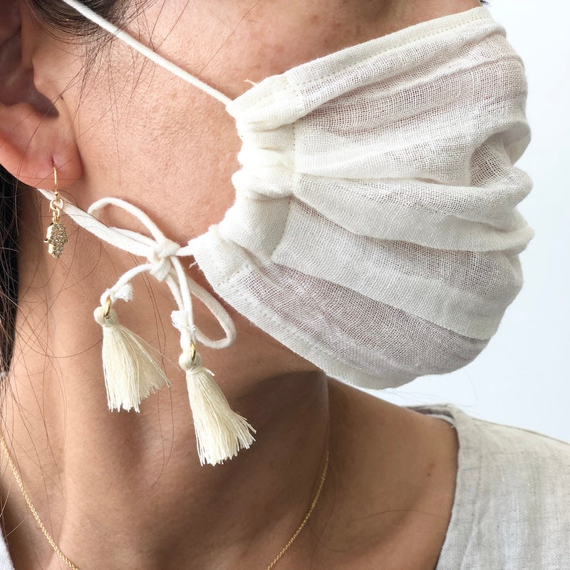 Cotton Gauze Face Mask - Terre - Adult size