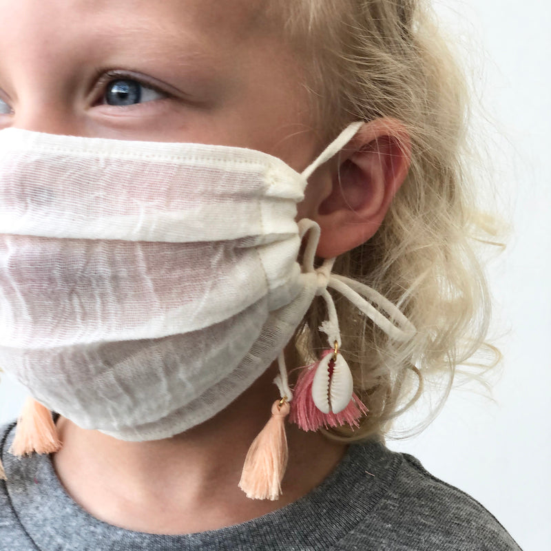 Cotton Gauze Face Mask - Terre Pastel