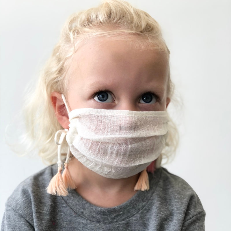 Cotton Gauze Face Mask - Terre Pastel